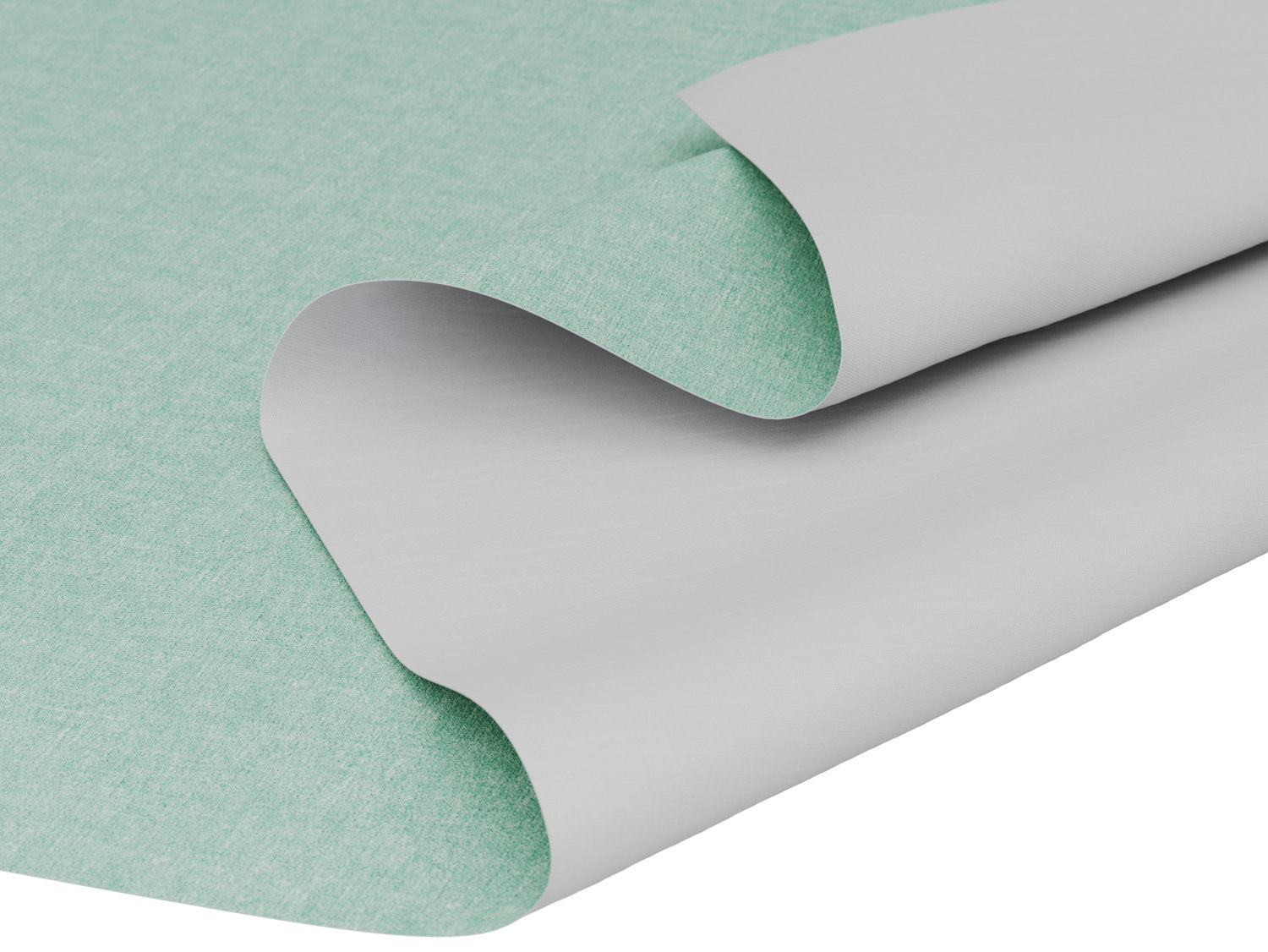 Voksdug i grøn tekstillook - tilpasses i ønskede mål og leveres rullet på rør