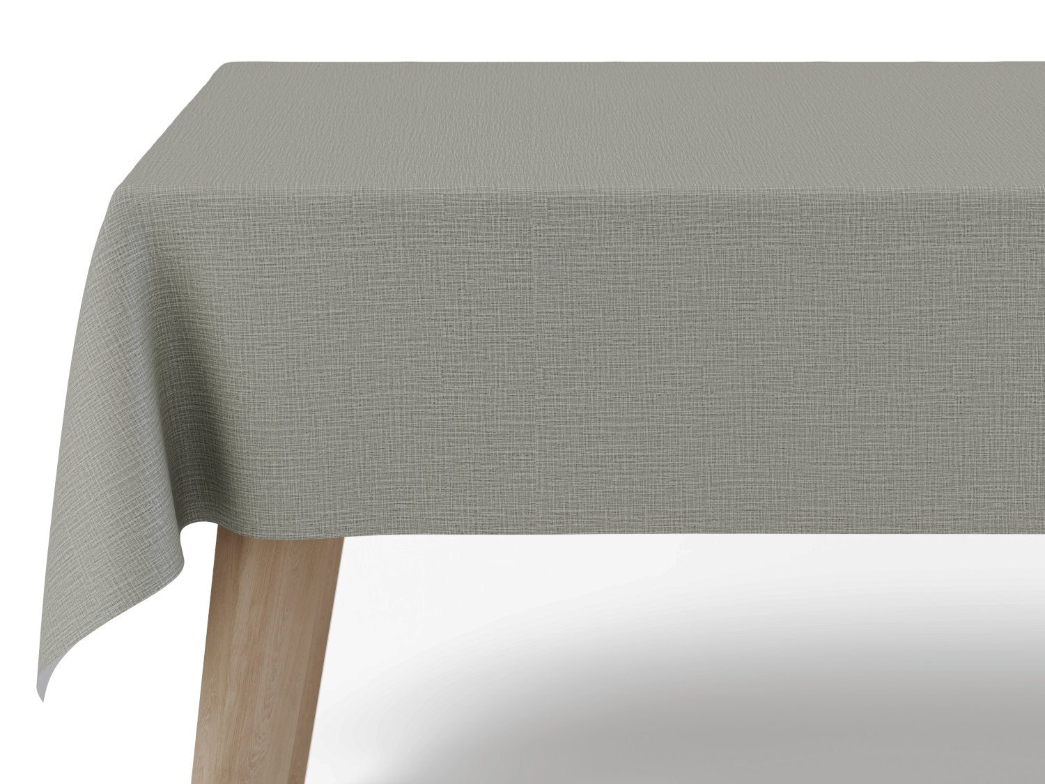 Voksdug i lysegrå tekstillook - tilpasses i ønskede mål og leveres rullet på rør