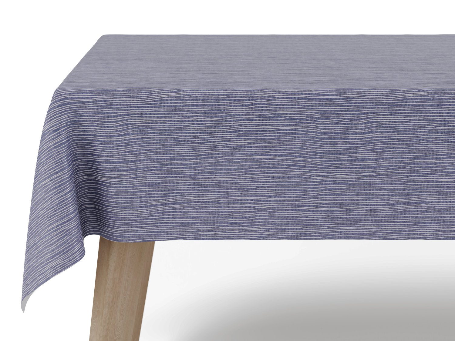 Voksdug i grå med diskret stribet mønster - tilpasses i ønskede mål og leveres rullet på rør