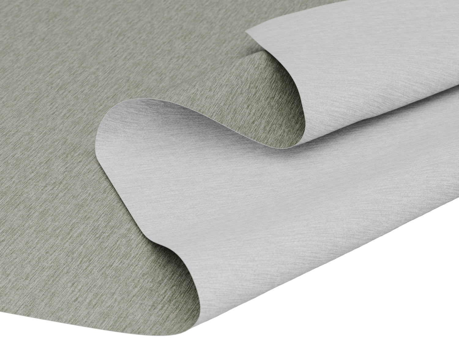 Voksdug i kraftig, silkeblød kvalitet i grønne farver – tilpasses i ønskede mål og leveres rullet på rør