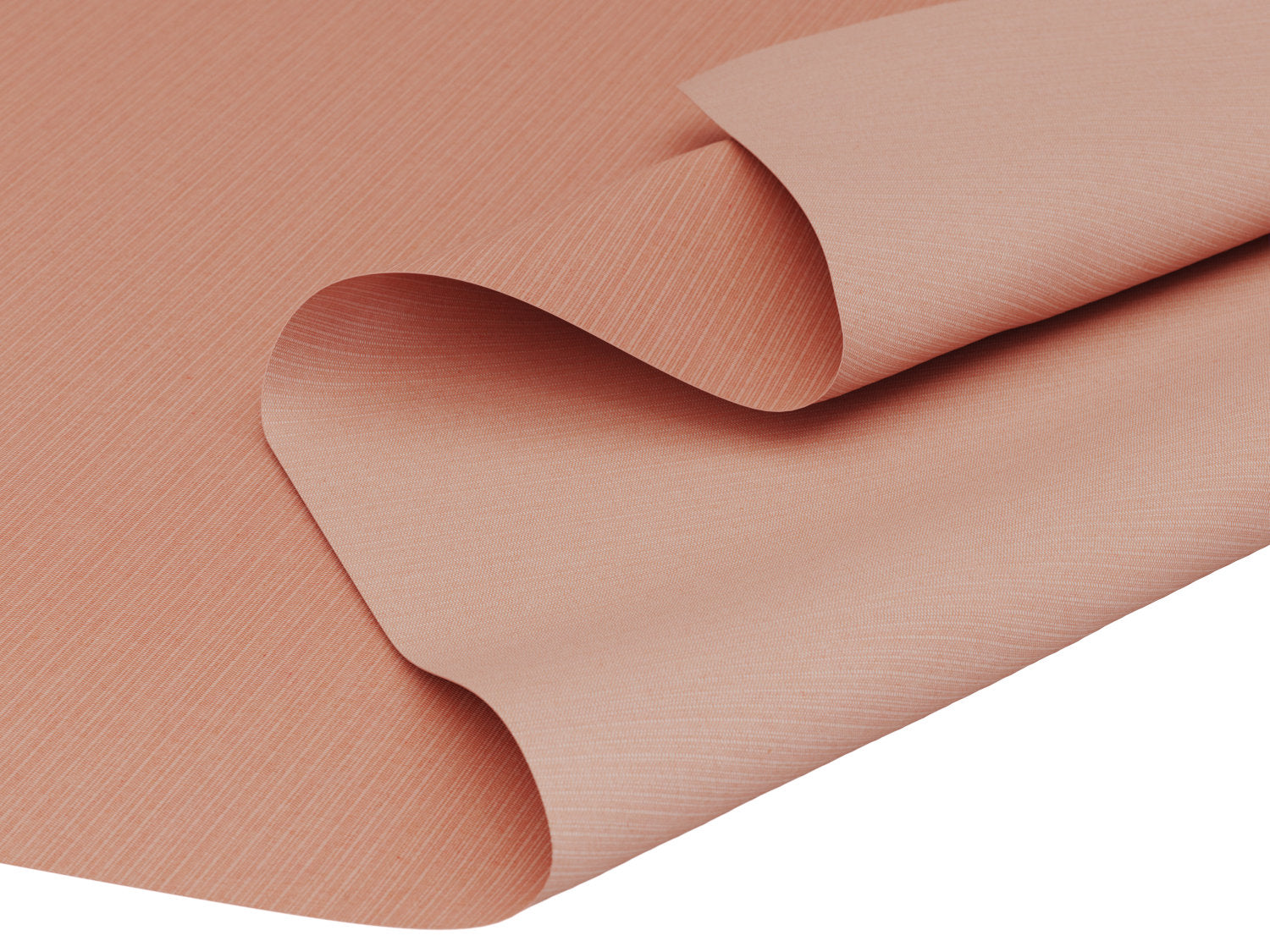 Vandafvisende akryldug i varm rosa farve med fin struktur – tilpasses i ønskede mål og leveres rullet på rør