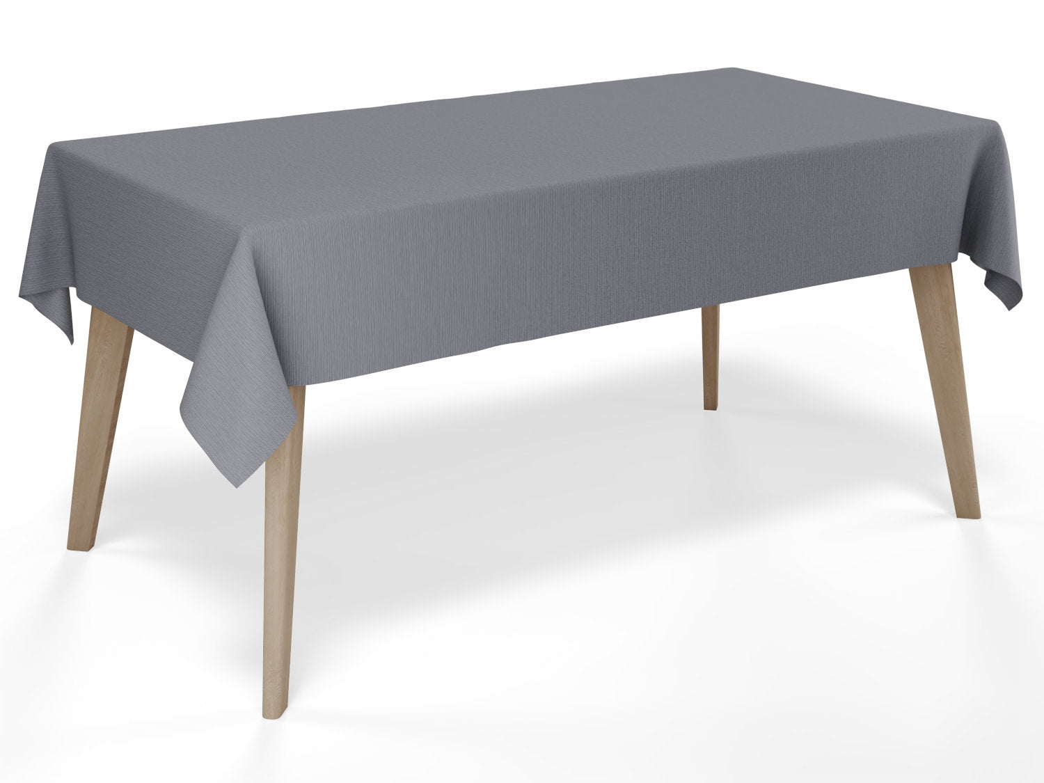 Vandafvisende akryldug i kold grå nuance med rolig struktur – tilpasses i ønskede mål og leveres rullet på rør