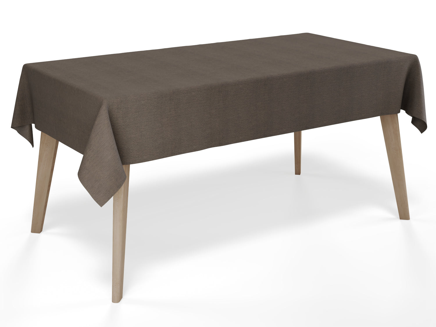 Vandafvisende akryldug i brungrå jordfarver med naturlig varme – tilpasses i ønskede mål og leveres rullet på rør