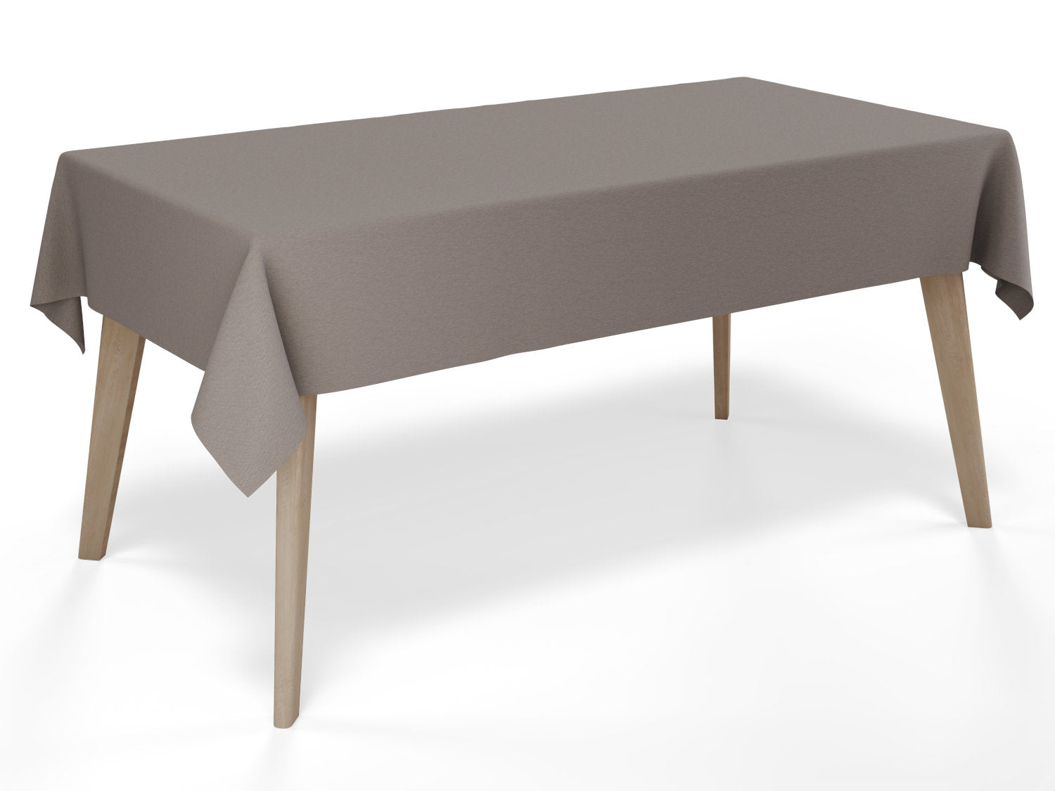 Vandafvisende akryldug i mørk grå-brun hørlook – tilpasses i ønskede mål og leveres rullet på rør