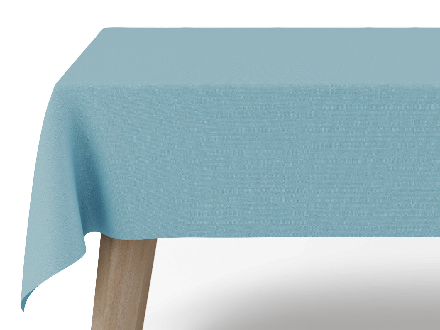 Vandafvisende akryldug i ekstra bred – ensfarvet azurblå – tilpasses i ønskede mål og leveres rullet på rør