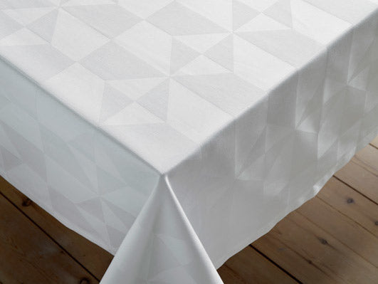 Compliments Wind Damask dug 140 x 320 cm – hvid