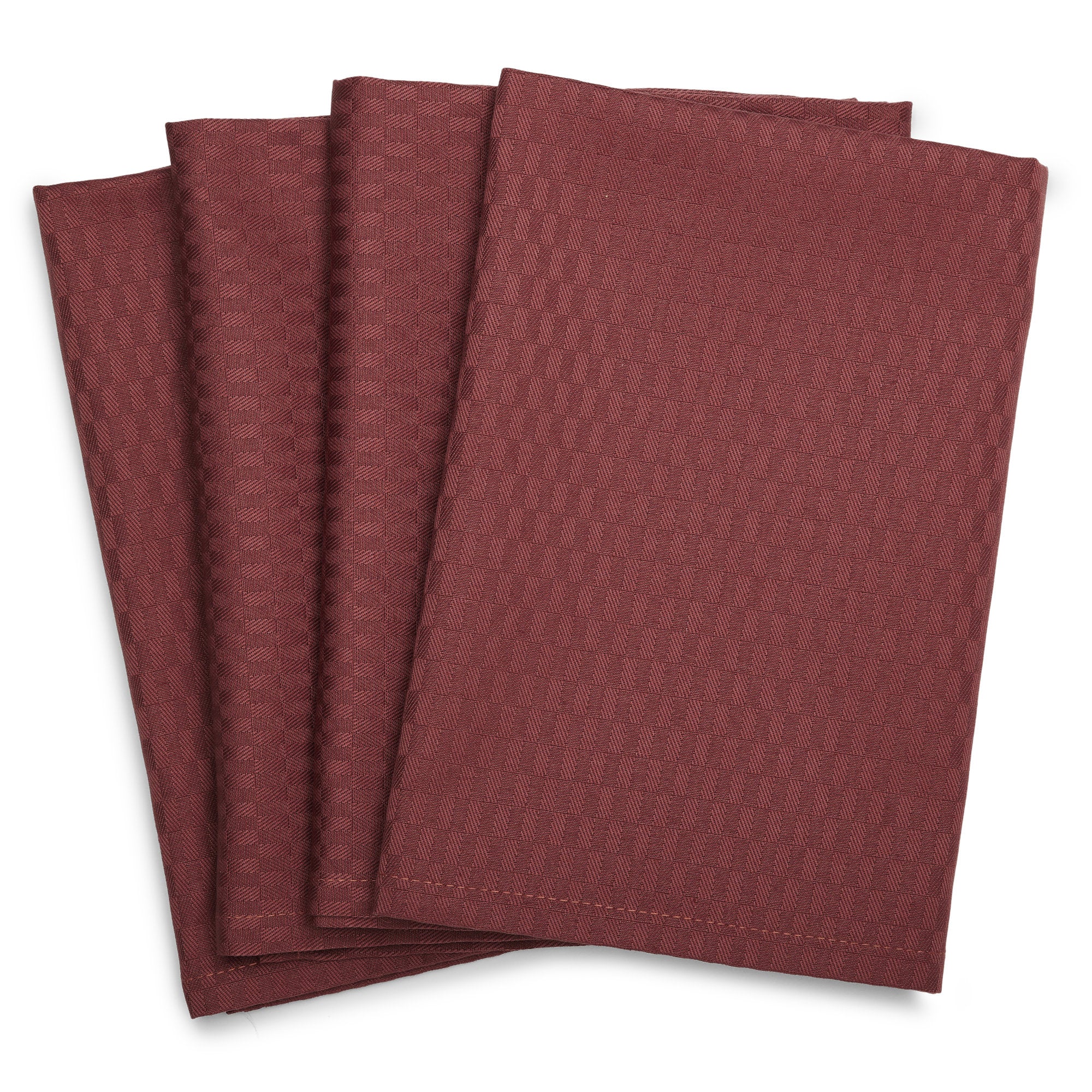 Compliments Tile Damask stofservietter – vinrød