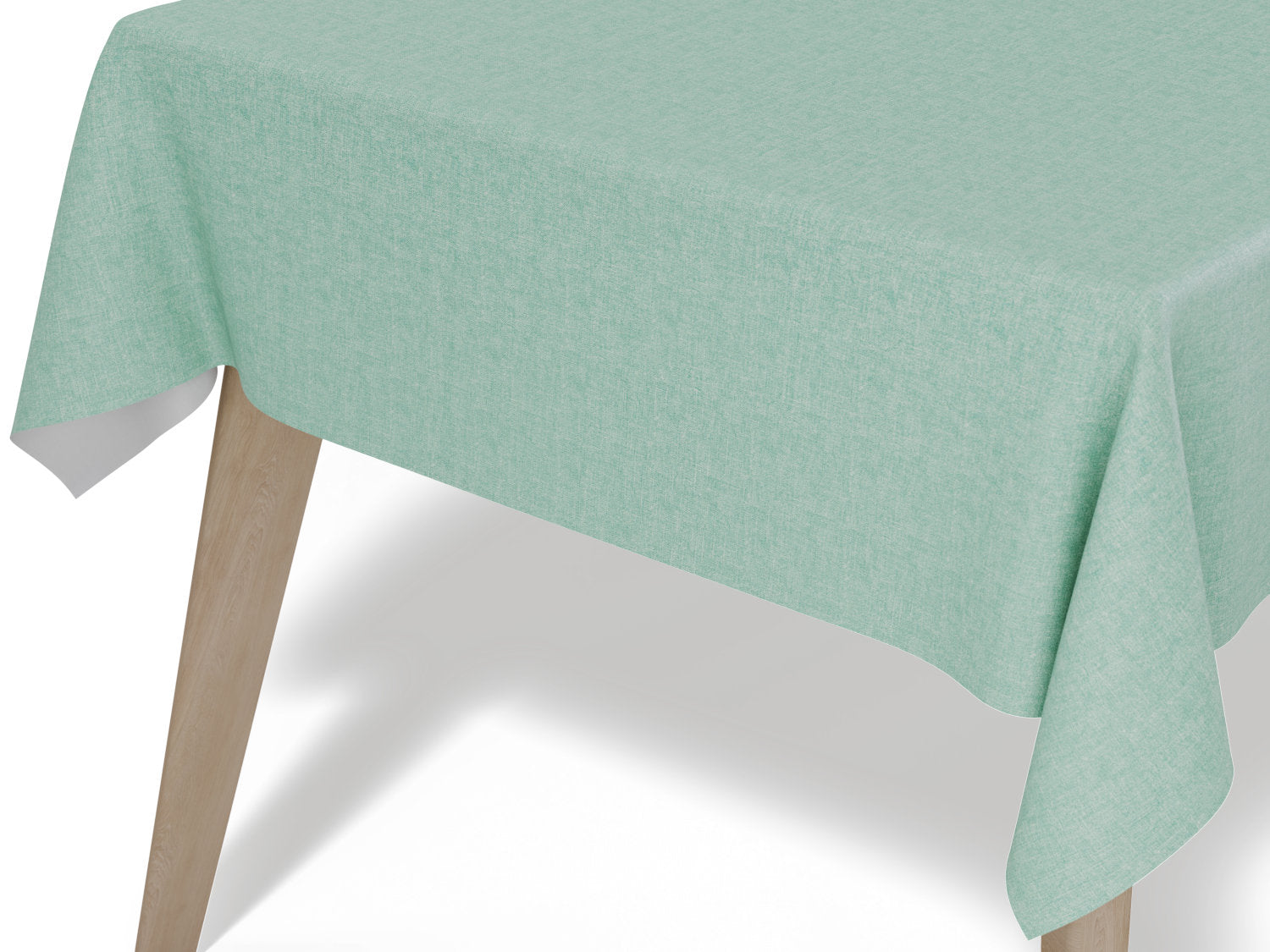 Voksdug i grøn tekstillook - tilpasses i ønskede mål og leveres rullet på rør