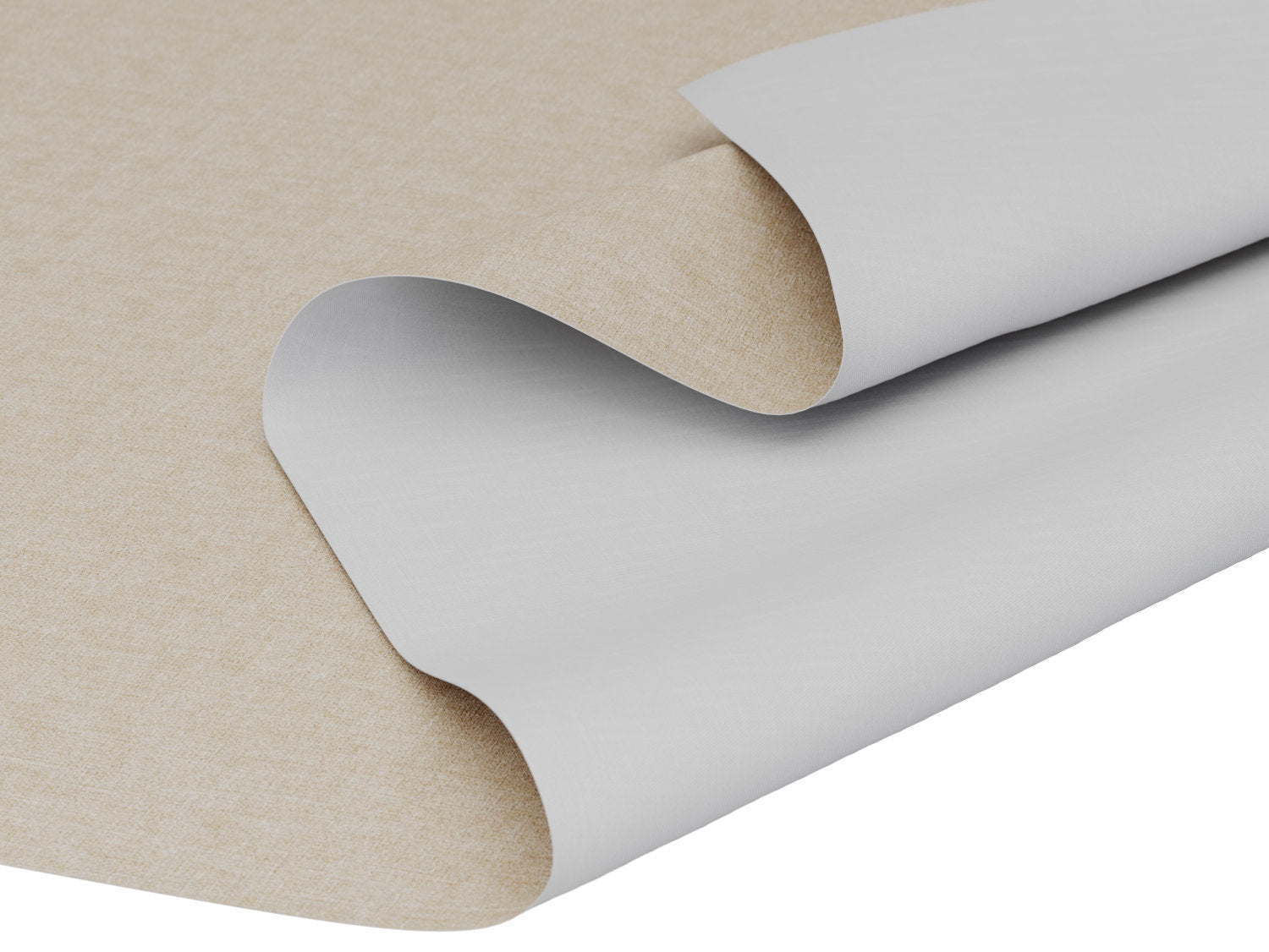 Voksdug i sandfarvet tekstillook - tilpasses i ønskede mål og leveres rullet på rør