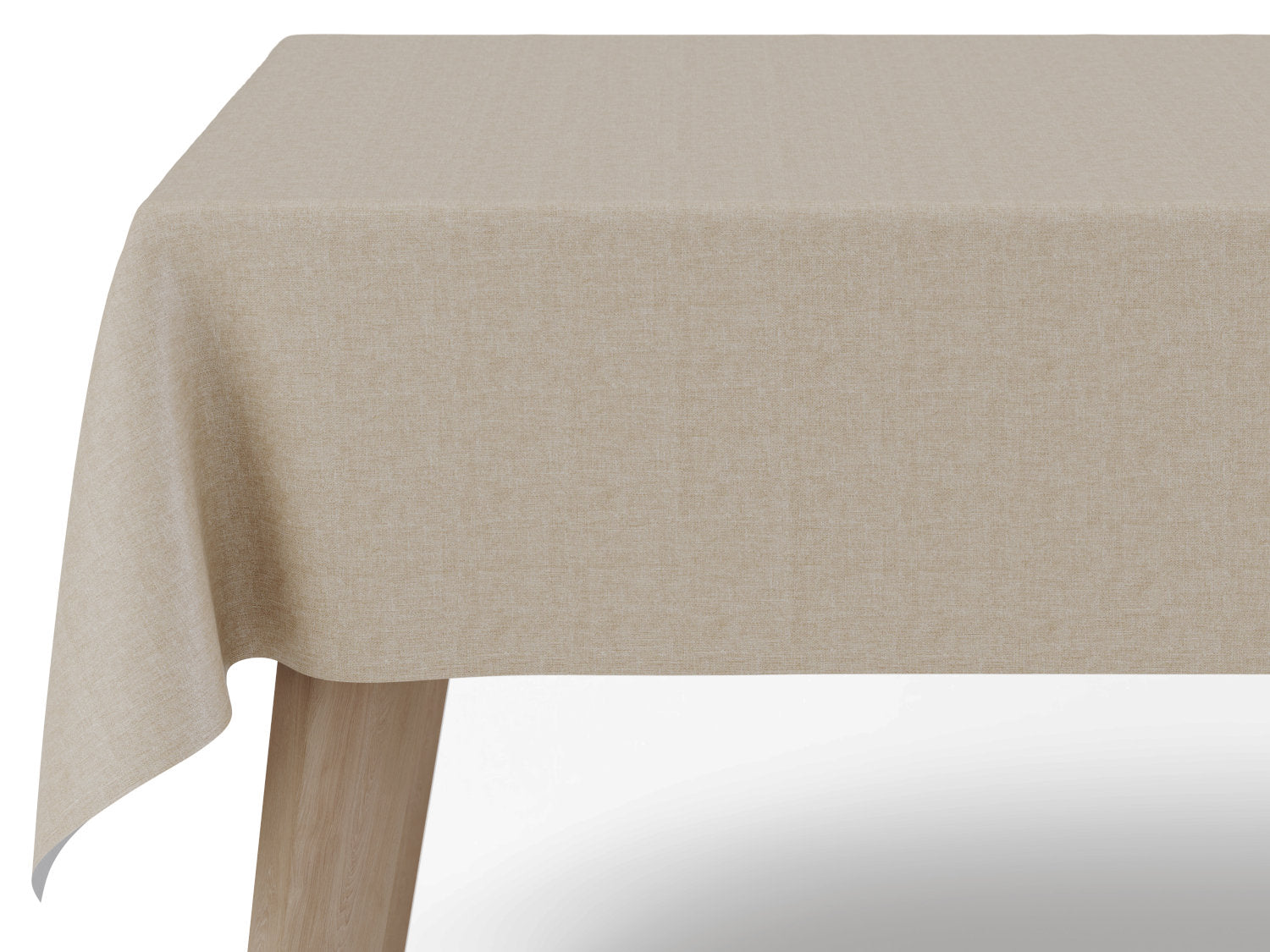 Voksdug i sandfarvet tekstillook - tilpasses i ønskede mål og leveres rullet på rør