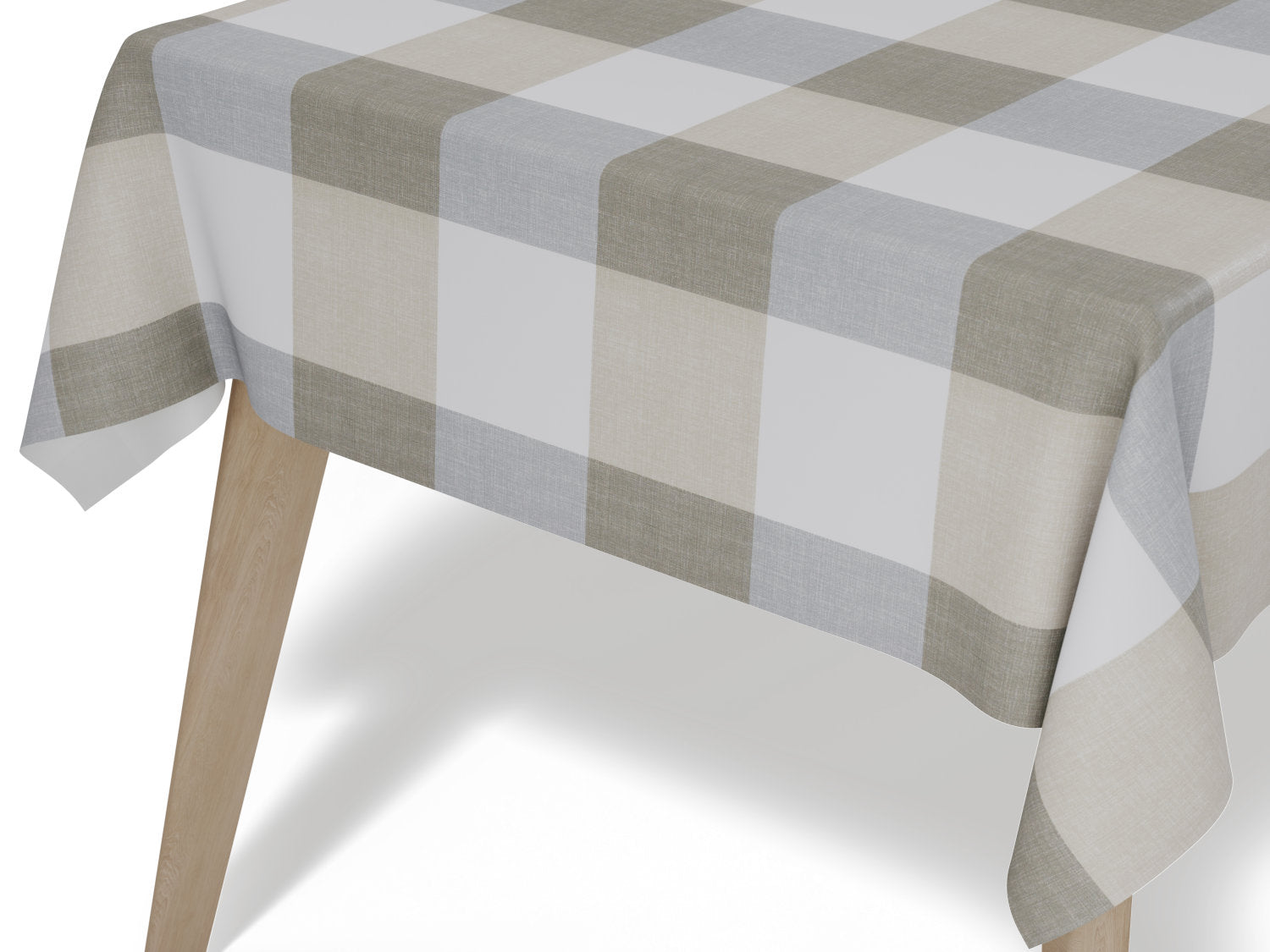 Voksdug i gråternet klassisk design -  tilpasses i ønskede mål og leveres rullet på rør