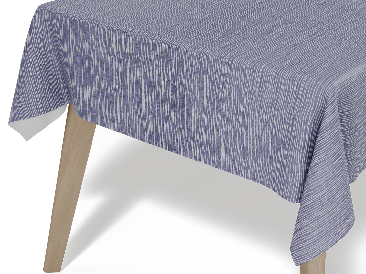 Voksdug i grå med diskret stribet mønster - tilpasses i ønskede mål og leveres rullet på rør