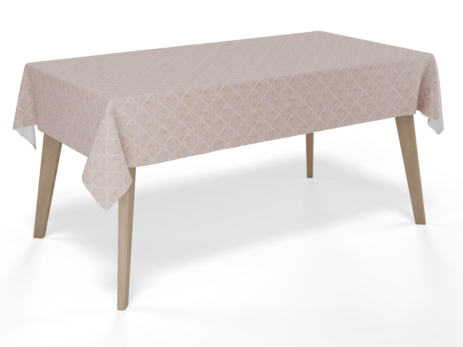 Voksdug i sandfarvet med organisk mønster - tilpasses i ønskede mål og leveres rullet på rør