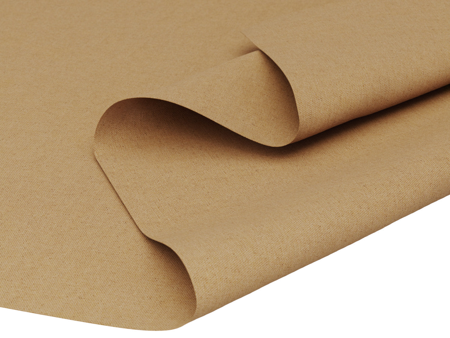 Vandafvisende akryldug i beige hørlook – tilpasses i ønskede mål og leveres rullet på rør