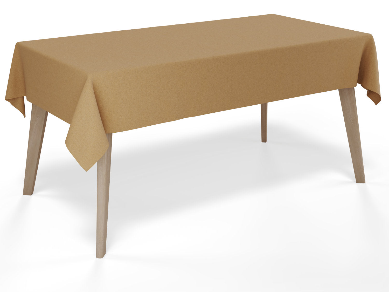 Vandafvisende akryldug i beige hørlook – tilpasses i ønskede mål og leveres rullet på rør