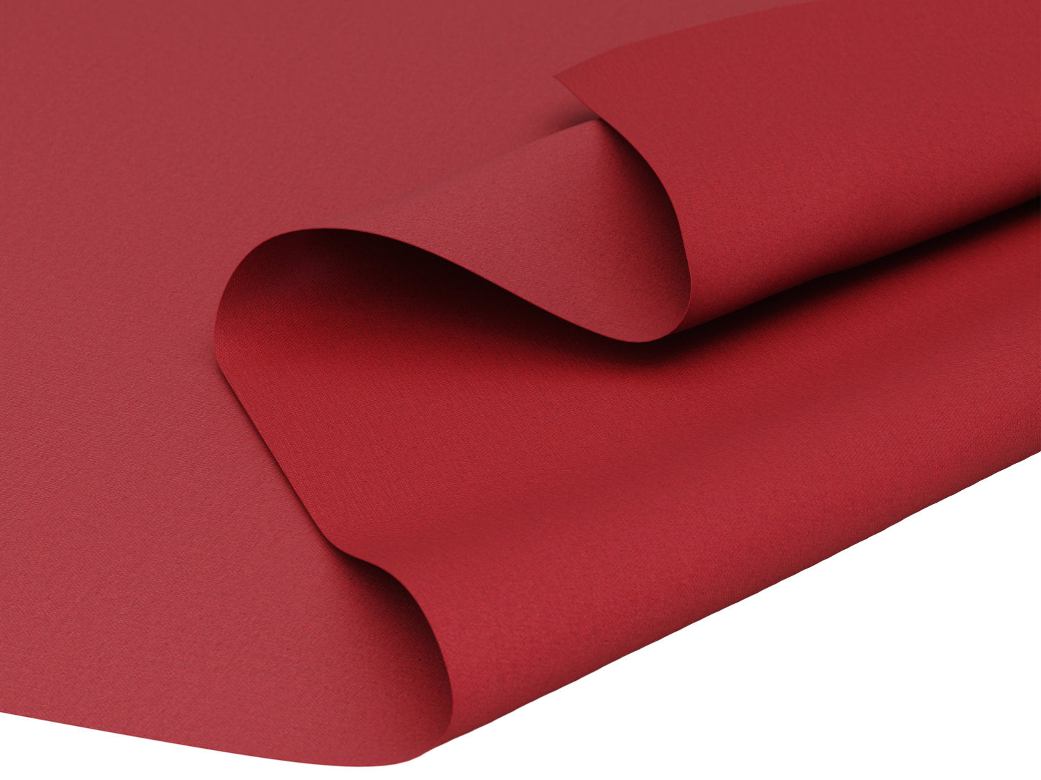 Vandafvisende akryldug i bordeaux med mat struktur – tilpasses i ønskede mål og leveres rullet på rør