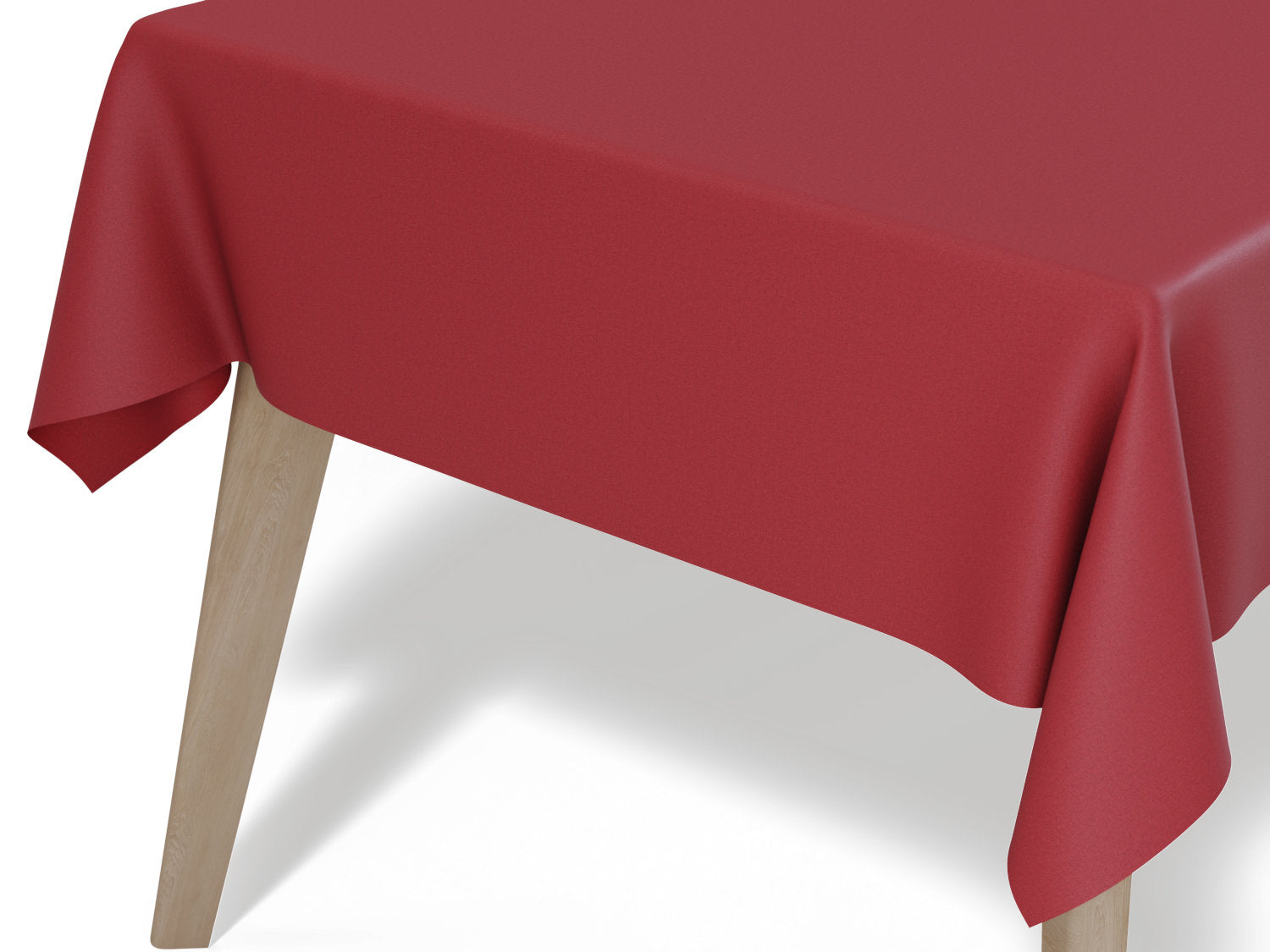 Vandafvisende akryldug i bordeaux med mat struktur – tilpasses i ønskede mål og leveres rullet på rør
