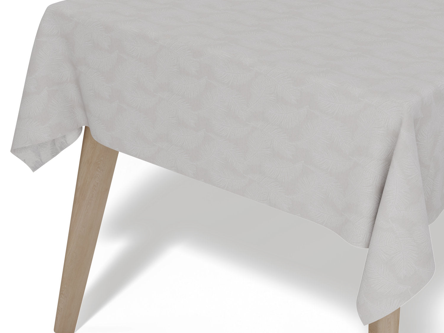 Vandafvisende akryldug i lys gylden jacquard med diskret glans – tilpasses i ønskede mål og leveres rullet på rør