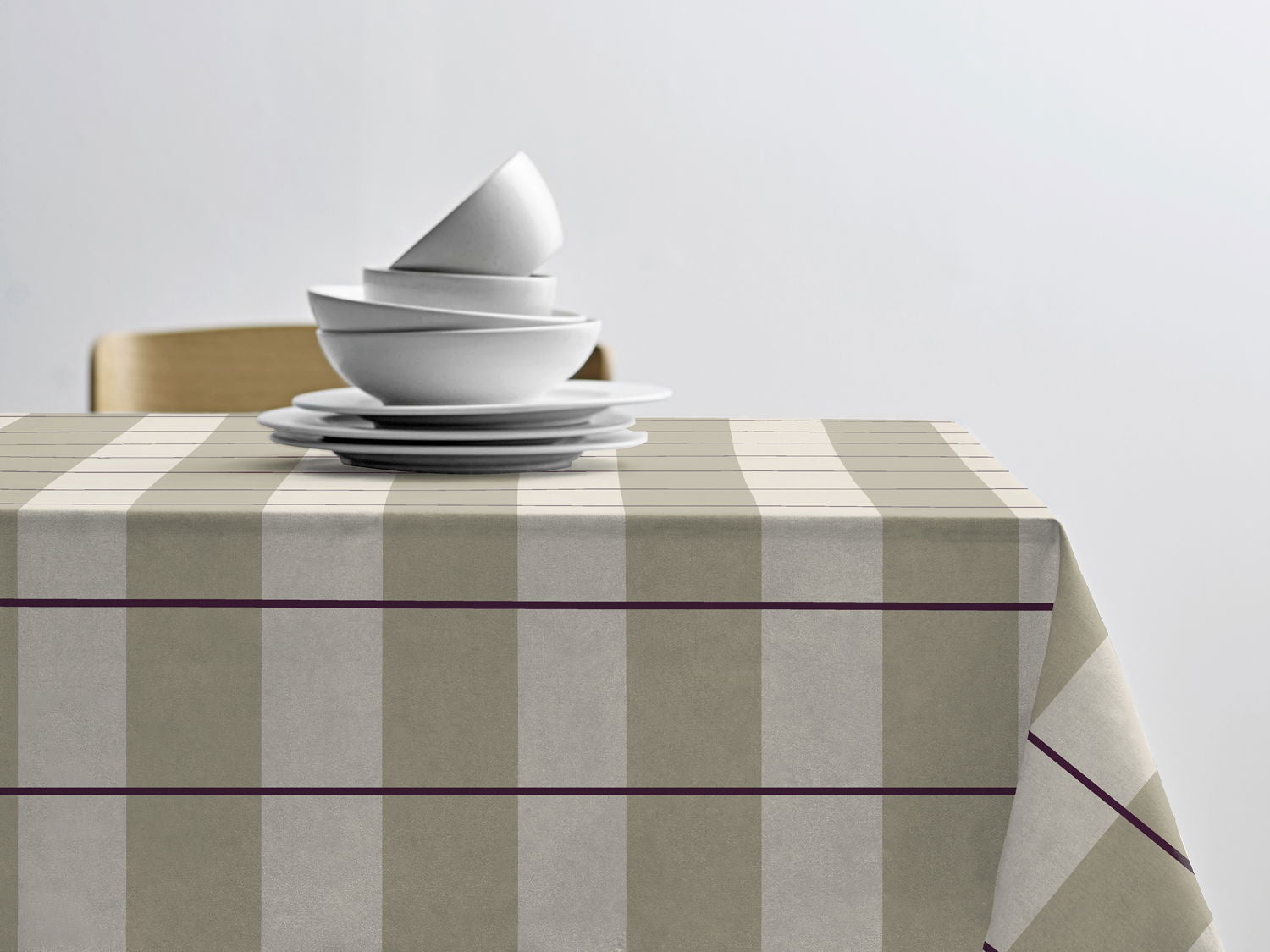 Södahl Blocks vandafvisende akryldug i eucalyptusgrøn  med antislip - tilpasses i ønskede mål og leveres rullet på rør