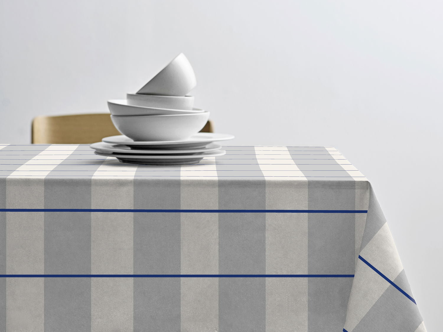 Södahl Blocks vandafvisende akryldug i lys grå med antislip - tilpasses i ønskede mål og leveres rullet på rør