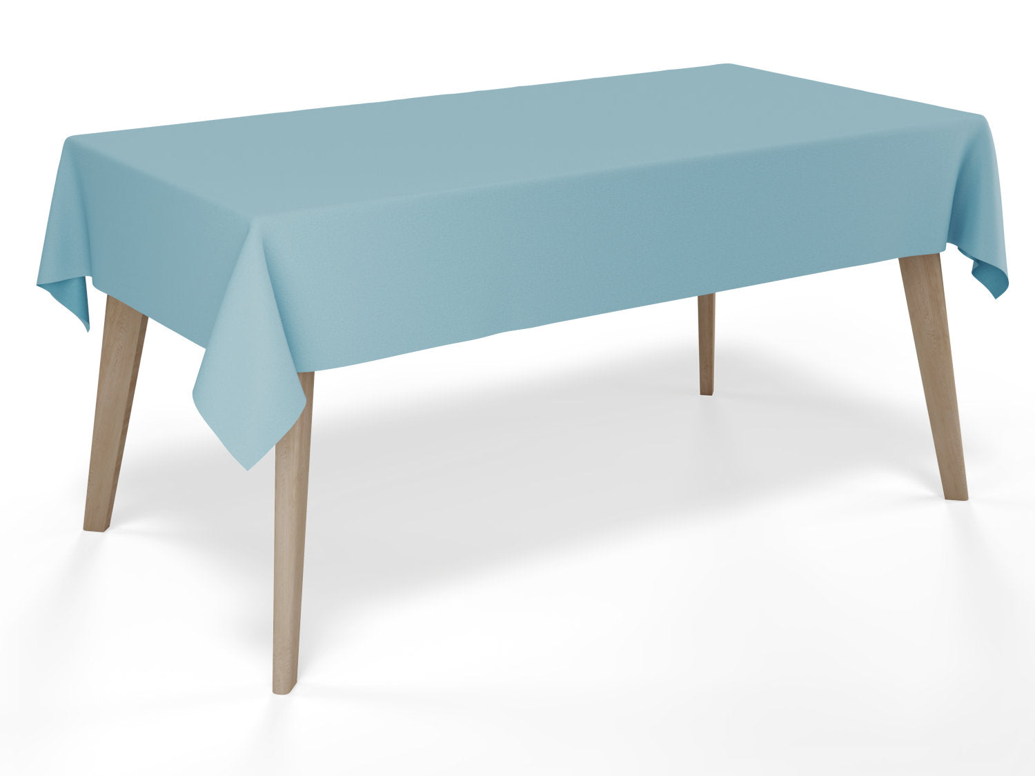 Vandafvisende akryldug i ekstra bred – ensfarvet azurblå –  tilpasses i ønskede mål og leveres rullet på rør