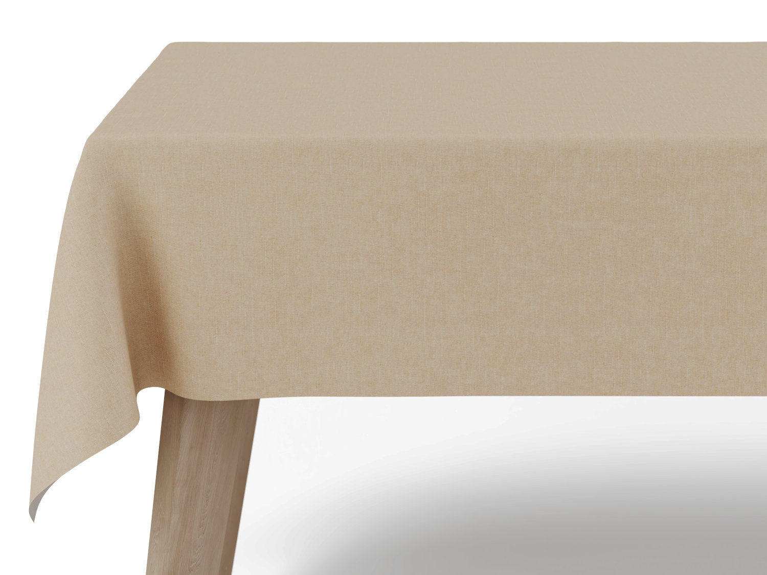 Vandafvisende akryldug i beige –  bredde 140 cm - tilpasses i ønskede mål og leveres rullet på rør