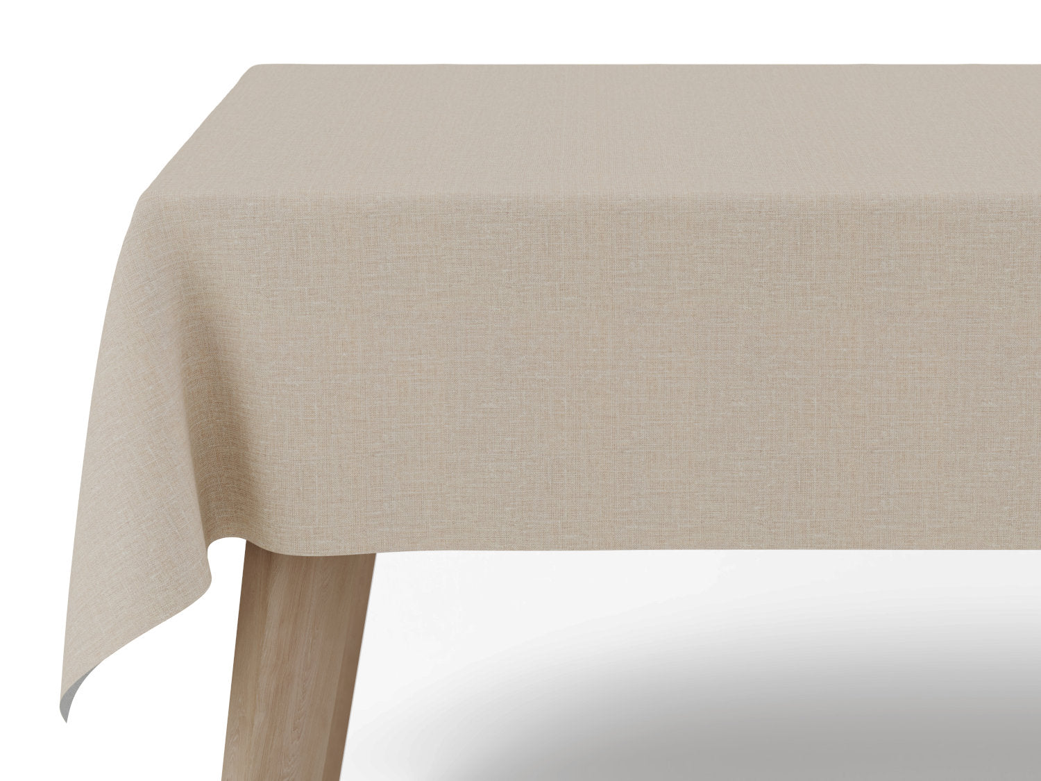 Vandafvisende akryldug i varm beige– bredde 140 cm - tilpasses i ønskede mål og leveres rullet på rør