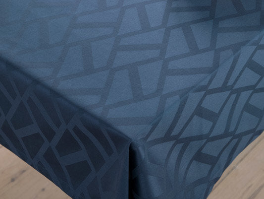 Compliments Ice Damask dug 140 x 270 cm – blå