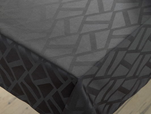 Compliments Ice Damask dug 140 x 220 cm – Antracitgrå