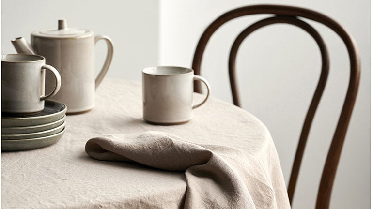 Södahl Pure Linen Dug – Natur (140 × 270 cm)