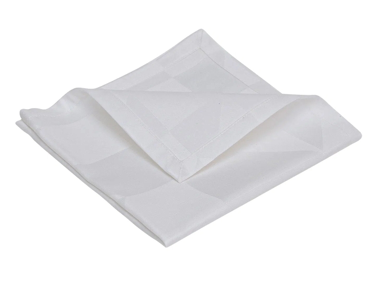 Compliments Wind Damask stofservietter 45 x 45 cm  – hvid