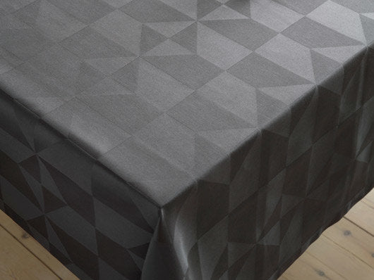 Compliments Wind Damask dug 140 x 370 cm – Antracitgrå