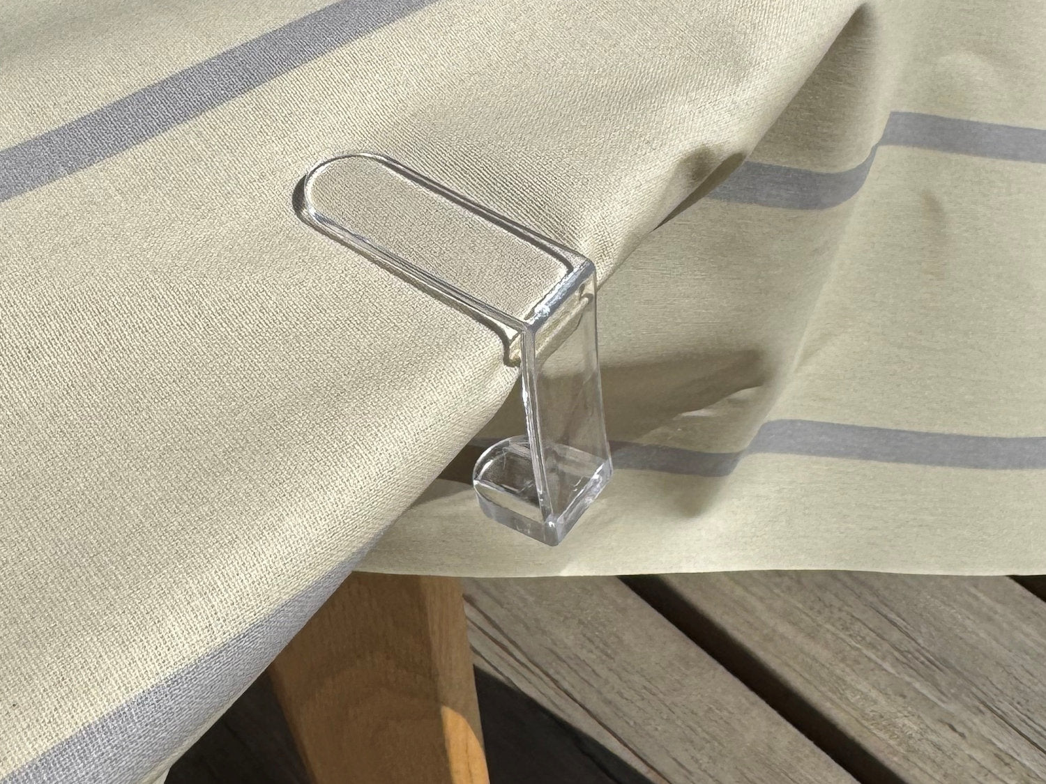 Transparente dugklemmer – 4 stk. til bordplader op til 30 mm
